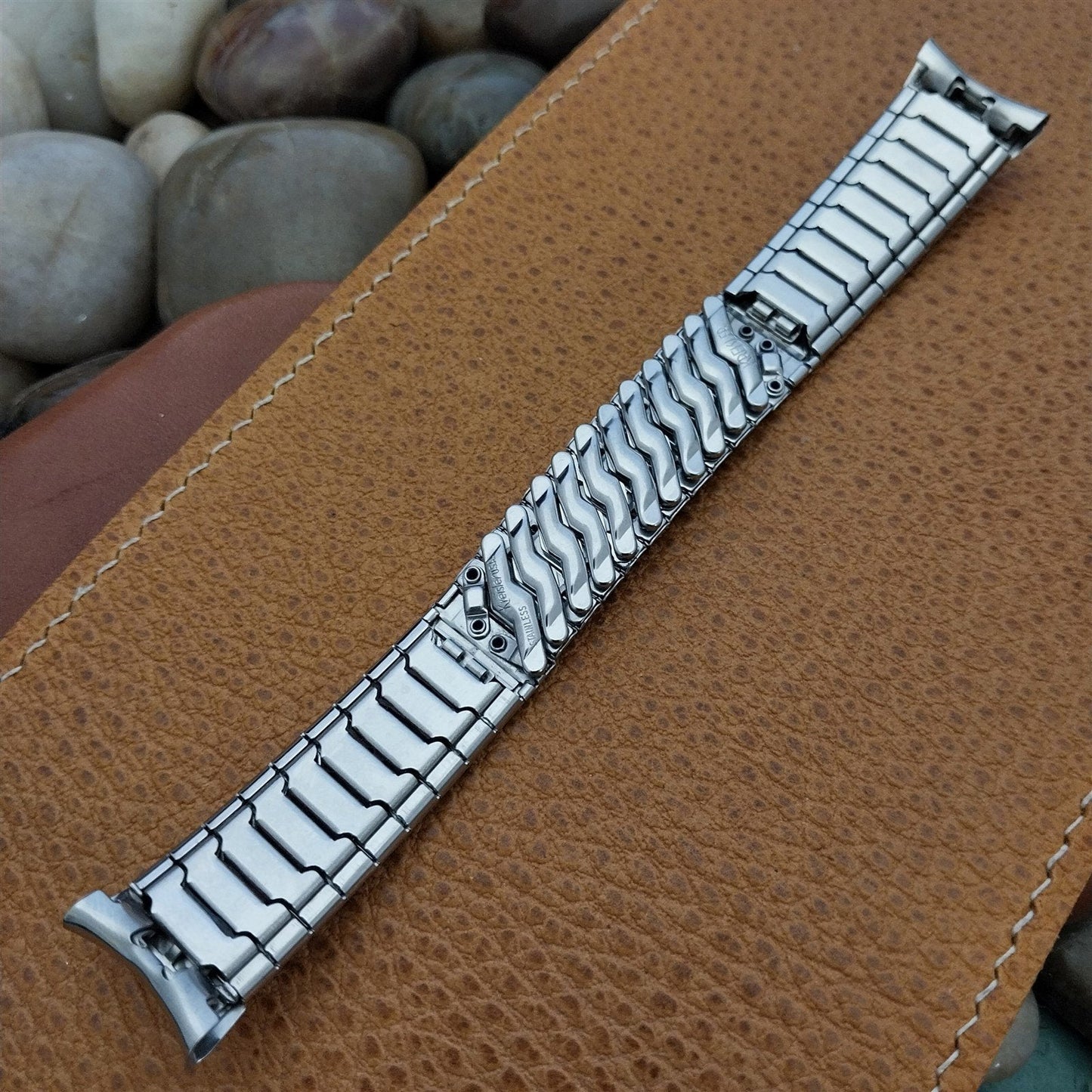 Kreisler Stainless Steel nos 1960s mcm Unused 19mm 18mm 17mm Vintage Watch Band