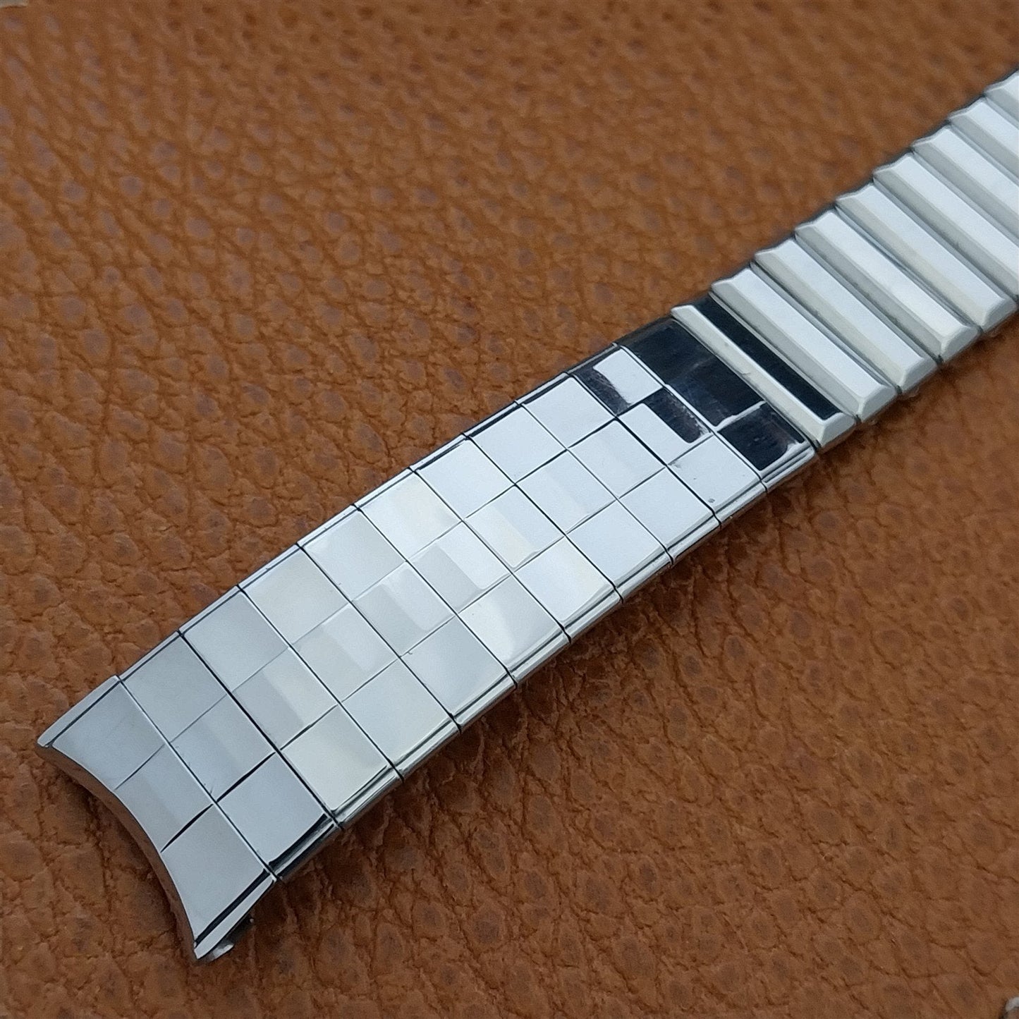 17.2mm 11/16" Kreisler USA Stainless Steel nos Unused 1960s Vintage Watch Band