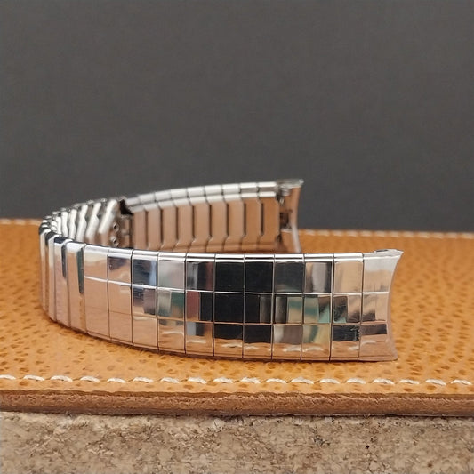 17.2mm 11/16" Kreisler USA Stainless Steel nos Unused 1960s Vintage Watch Band