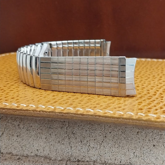 5/8" 16mm Stainless Steel Flared nos Unused nos 1970s Vintage Watch Band