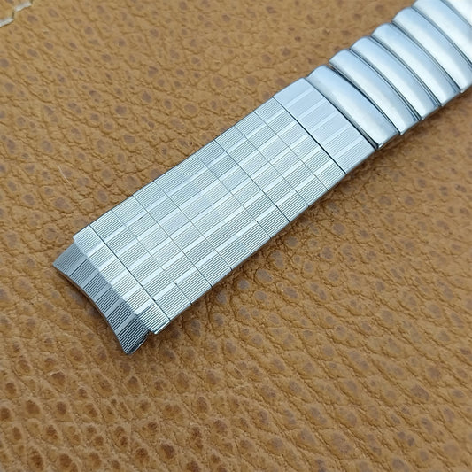 5/8" 16mm Stainless Steel Flared nos Unused nos 1970s Vintage Watch Band