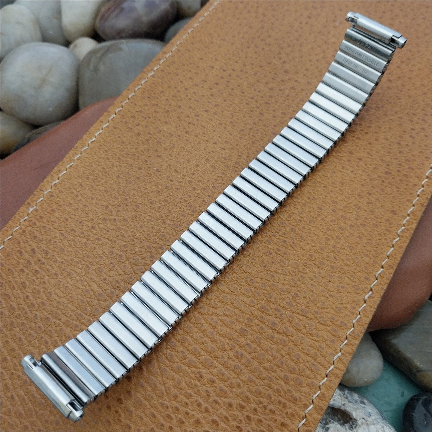 18mm 19mm 20mm Timex Stainless Steel Classic Expansion Unused 1970s Watch Band