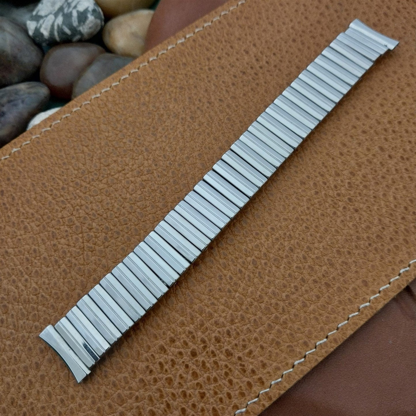 Facile 17mm Stainless Steel Expansion 1960s-1970s nos Unused Vintage Watch Band