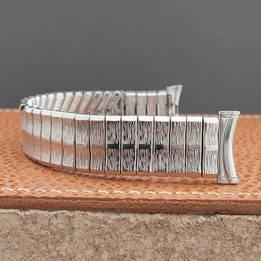 Vintage 19mm 18mm 16mm Stainless Steel Stretch Lenox Unused 1960s Watch Band