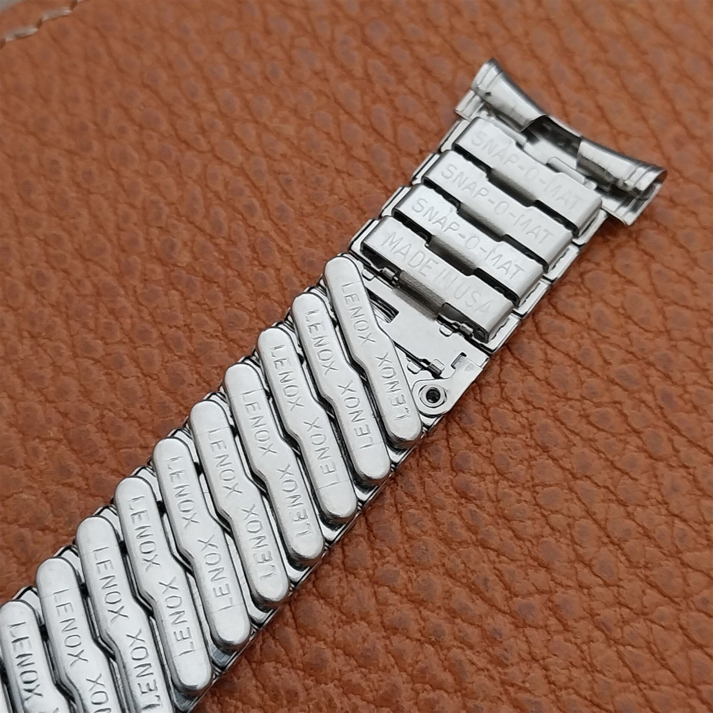 Vintage 19mm 18mm 16mm Stainless Steel Stretch Lenox Unused 1960s Watch Band