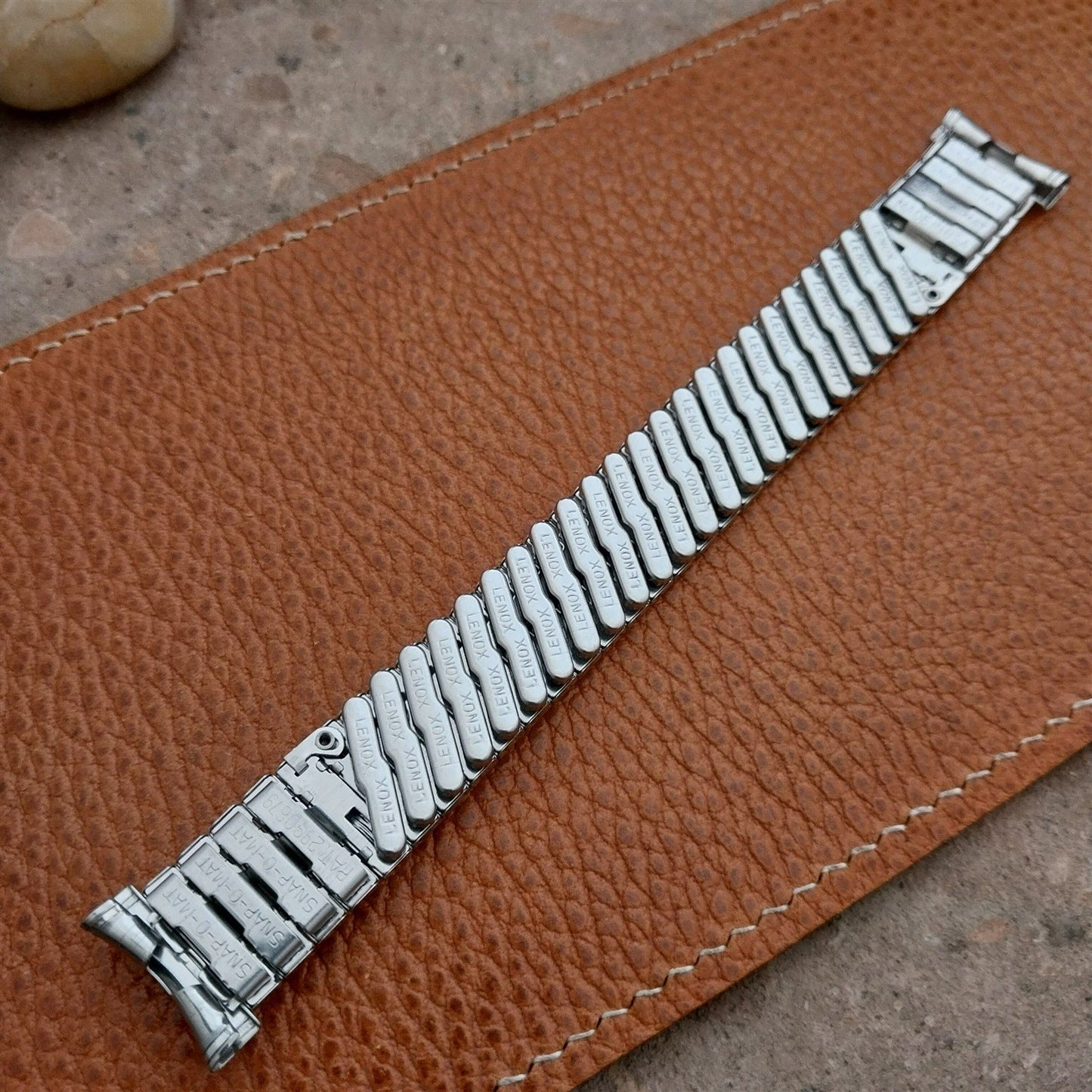 Vintage 19mm 18mm 16mm Stainless Steel Stretch Lenox Unused 1960s Watch Band