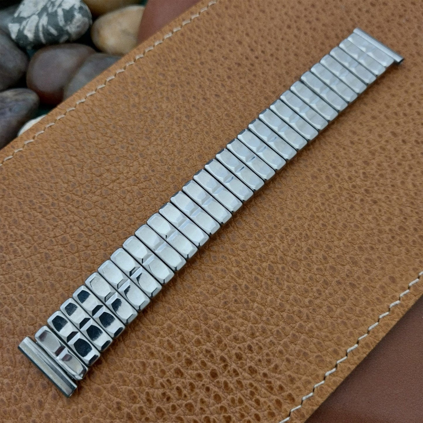 Facile 11/16 Stainless Steel Expansion Short 1960s Unused nos Vintage Watch Band