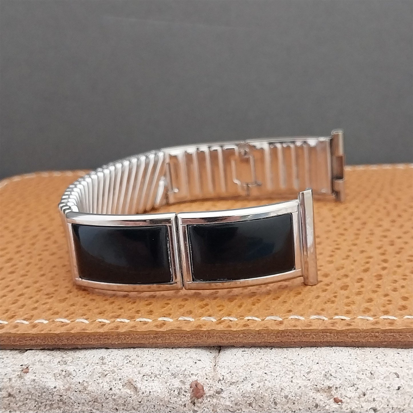 19mm 18mm 1957 Speidel Maraca 10k White Gold-Fill Unused MCM Vintage Watch Band