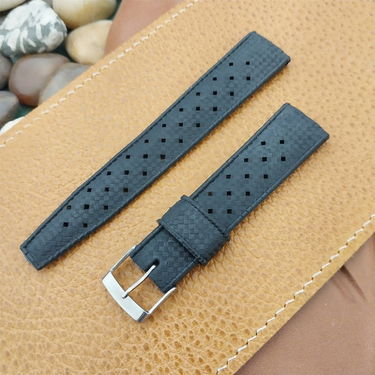 18mm Authentic Tropic Swiss Dive & Square Acier Buckle Unused Vintage Watch Band