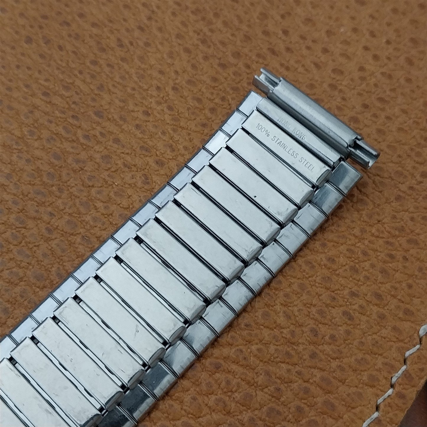 Unused Wide Stainless Steel Expansion 19mm 20mm 22mm nos Vintage Watch Band