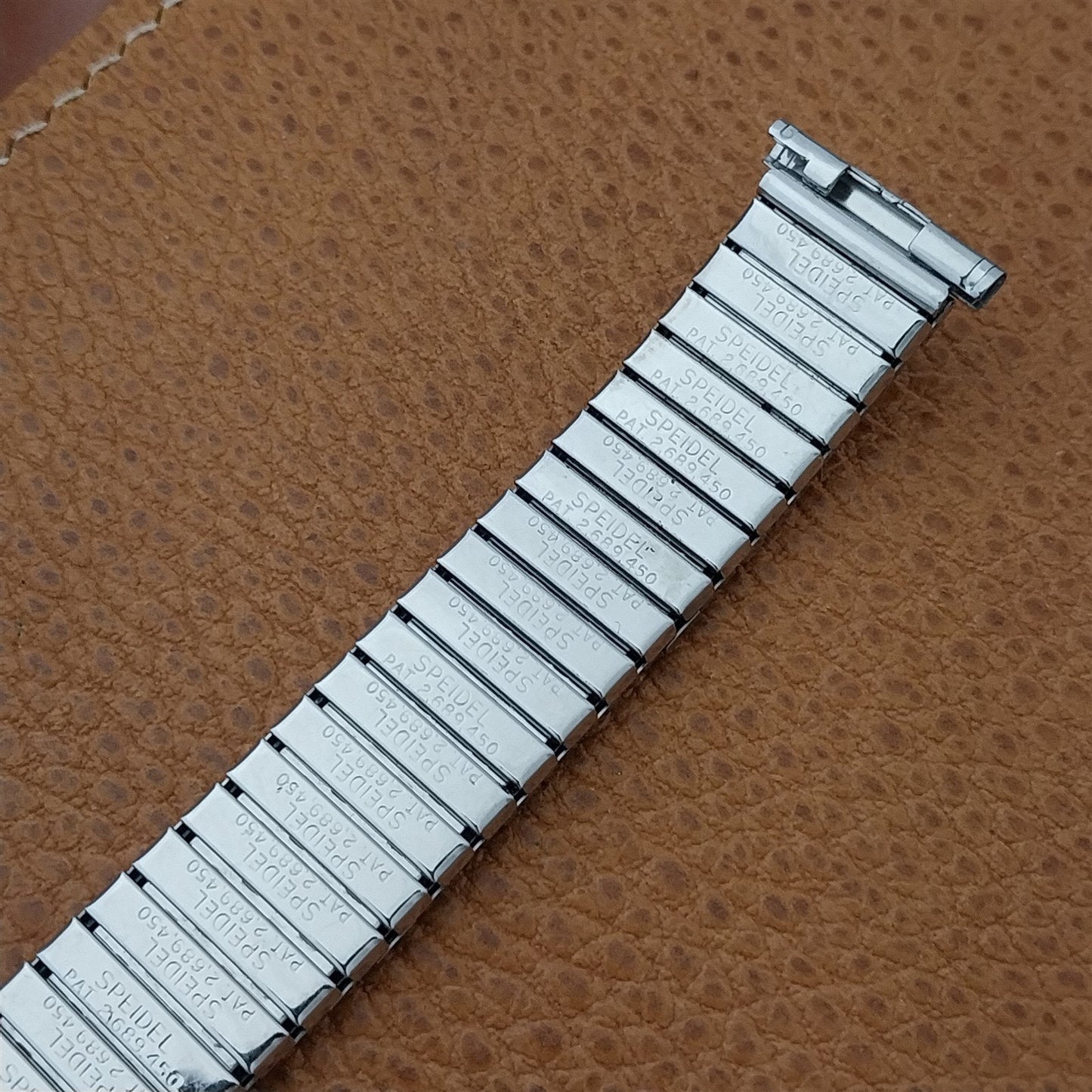 19mm 18mm Stainless Steel Speidel Aquarius Twistoflex NOS Vintage Watch Band