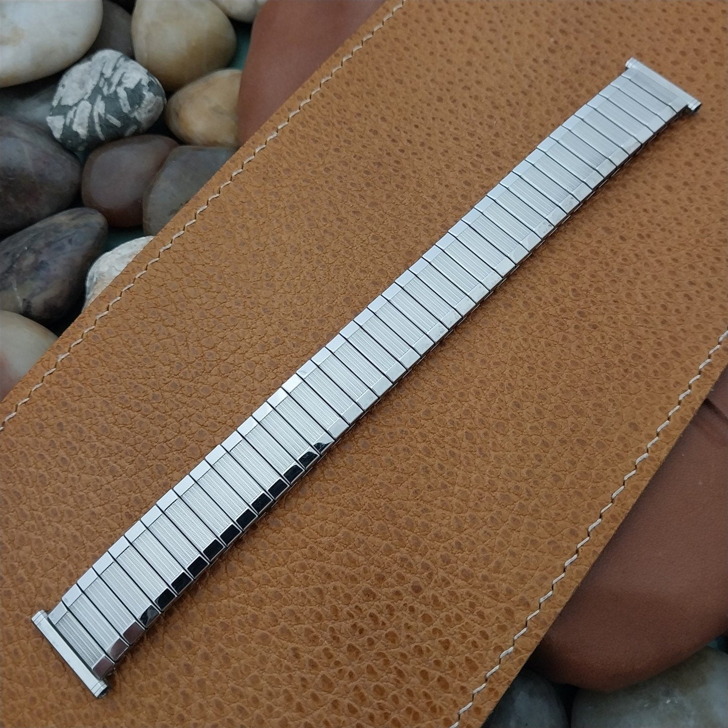 19mm 18mm Stainless Steel Speidel Aquarius Twistoflex NOS Vintage Watch Band