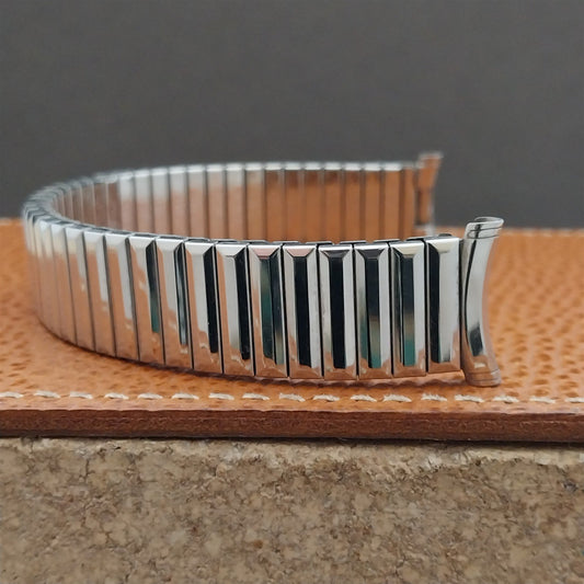 1970s Speidel Fullback Long Stainless Steel 19mm Unused nos Vintage Watch Band