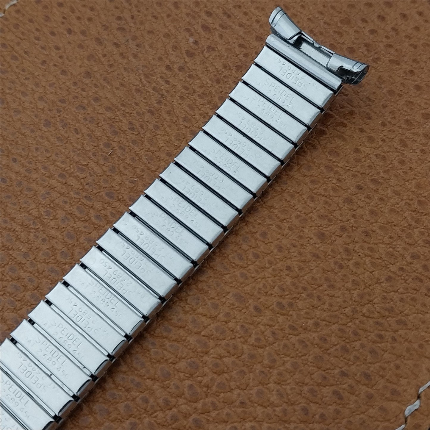 1970s Speidel Fullback Long Stainless Steel 19mm Unused nos Vintage Watch Band