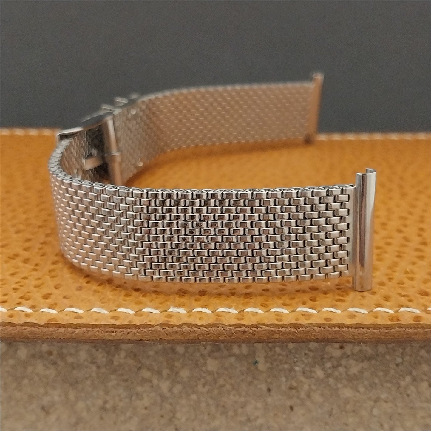 18mm 19mm 16mm 1950s Flex-Let Stainless Steel Mesh Unused Vintage Watch Band