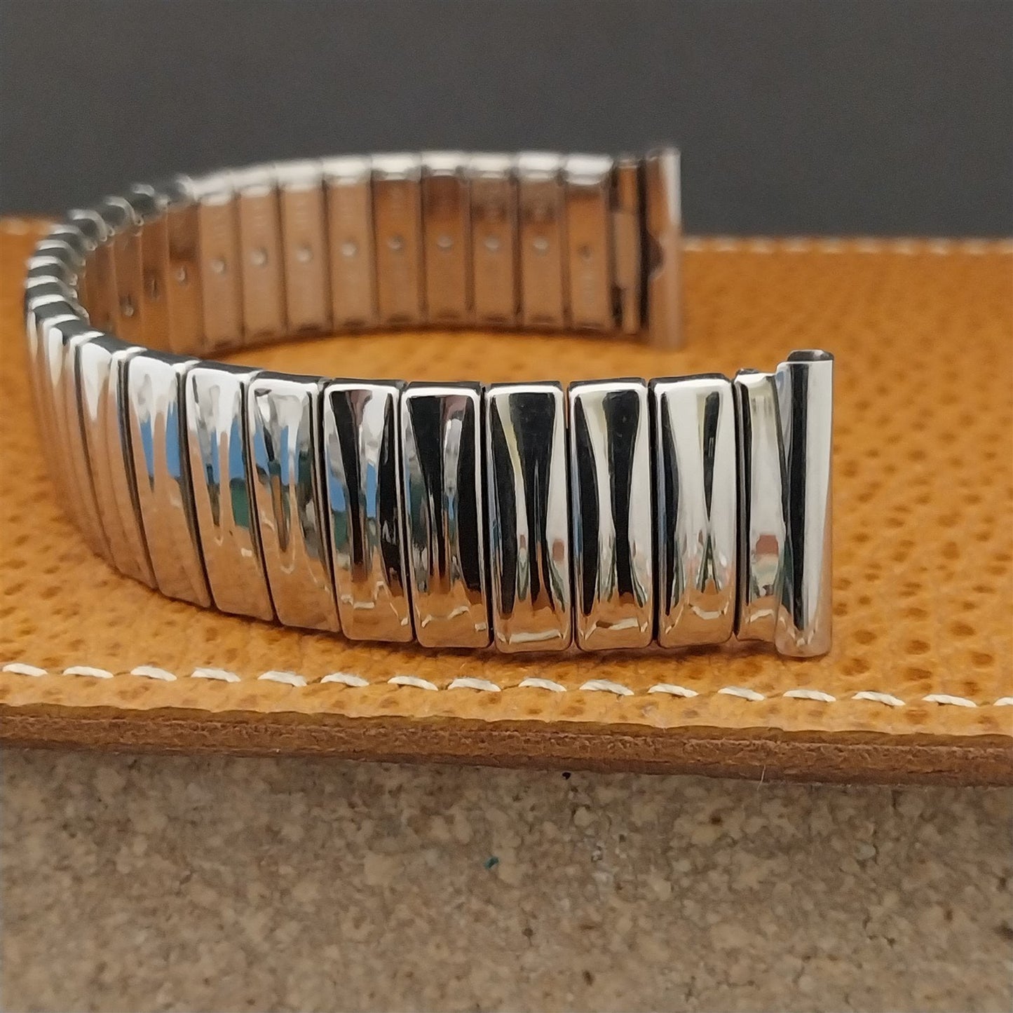 18mm Expandro Flex Stainless Steel Expansion Unused nos Vintage Watch Band