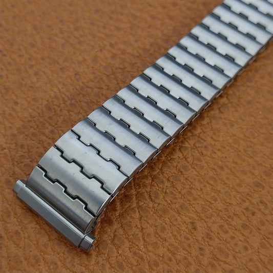 19mm 18mm 1970s Speidel Brushed Stainless Steel Twist-o-Flex Vintage Watch Band