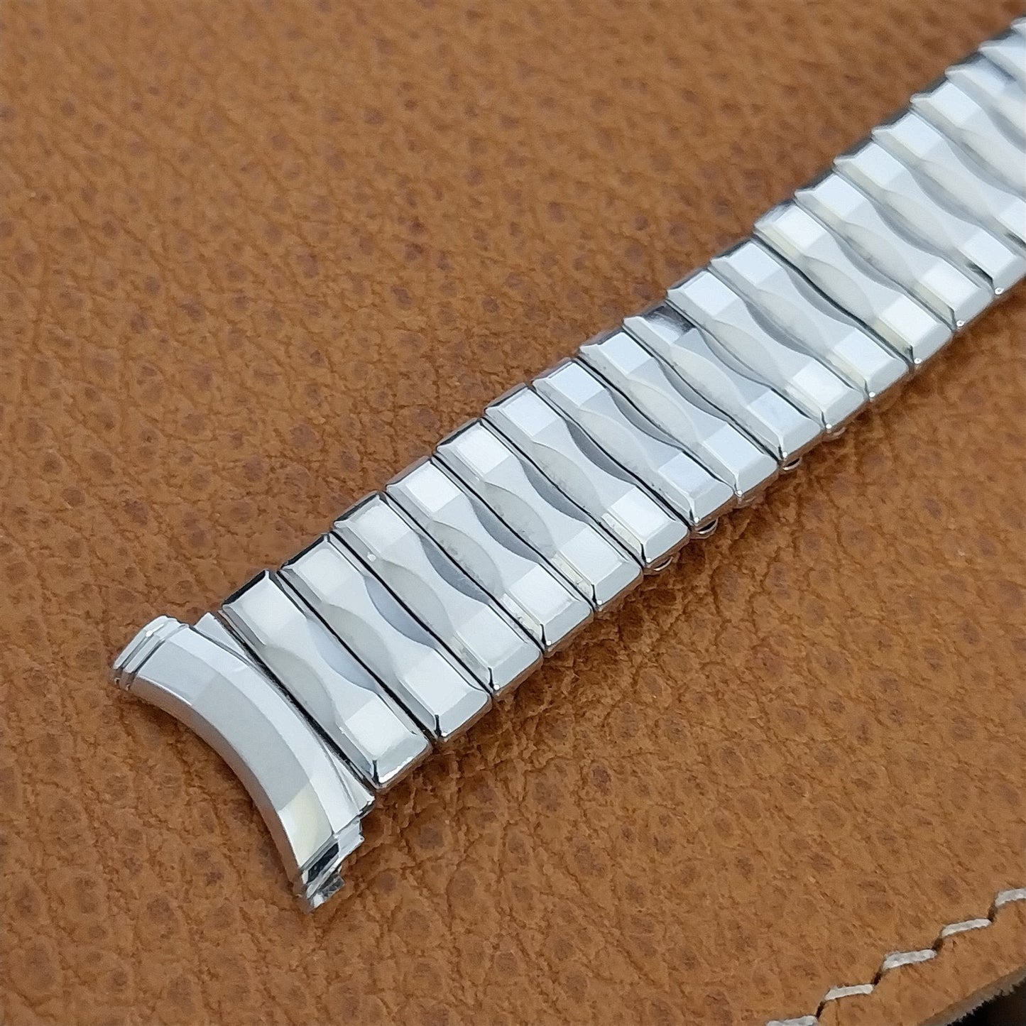 19mm 18mm 16mm Kreisler White Gold Filled nos Classic 1950s Vintage Watch Band