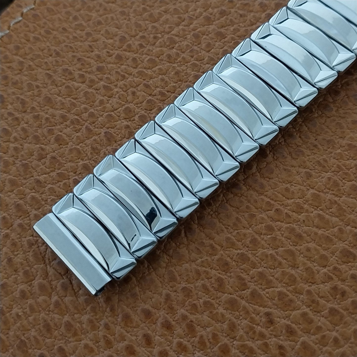 Vintage 1950s Kestenmade Wide Stainless Steel 5/8" Classic Unused Watch Band