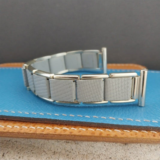 19mm 18mm 16mm Oxydor Swiss Aluminum Gold & Gray nos Unused Vintage Watch Band