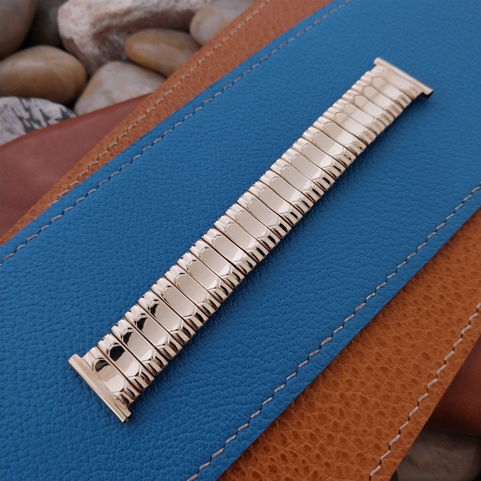 Bellavance 10k Gold-Filled Short Unused 1950s Vintage Watch Band 16mm 18mm 19mm