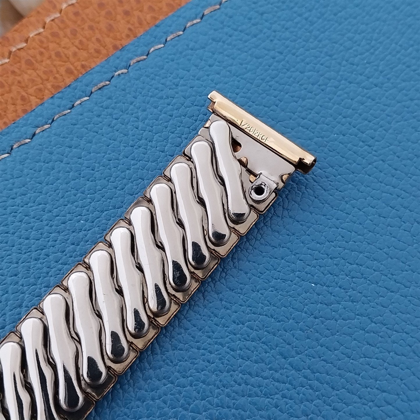 Bellavance 10k Gold-Filled Short Unused 1950s Vintage Watch Band 16mm 18mm 19mm