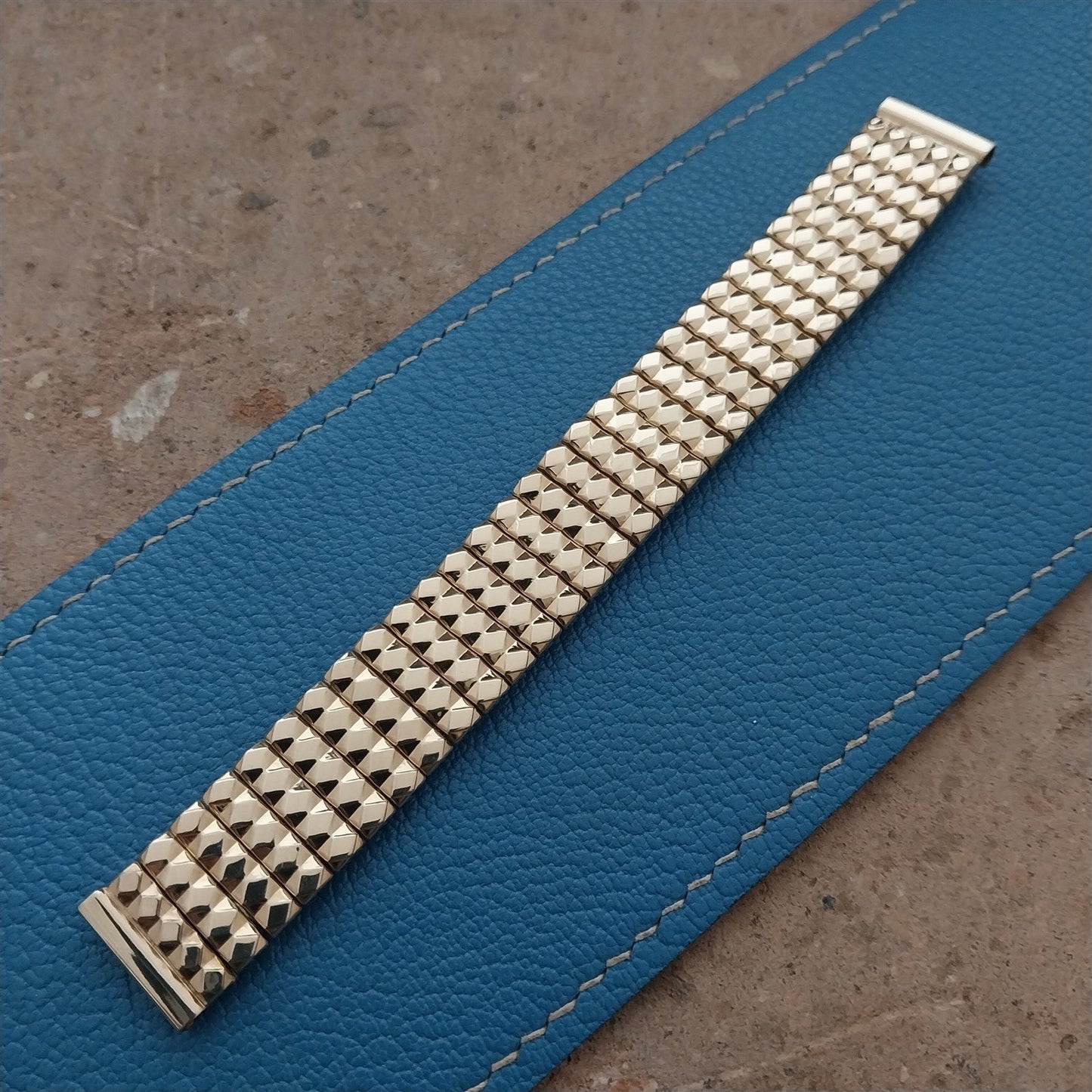 5/8" 10k Gold-Filled Expansion nos Bellavance 1950s Vintage Watch Band