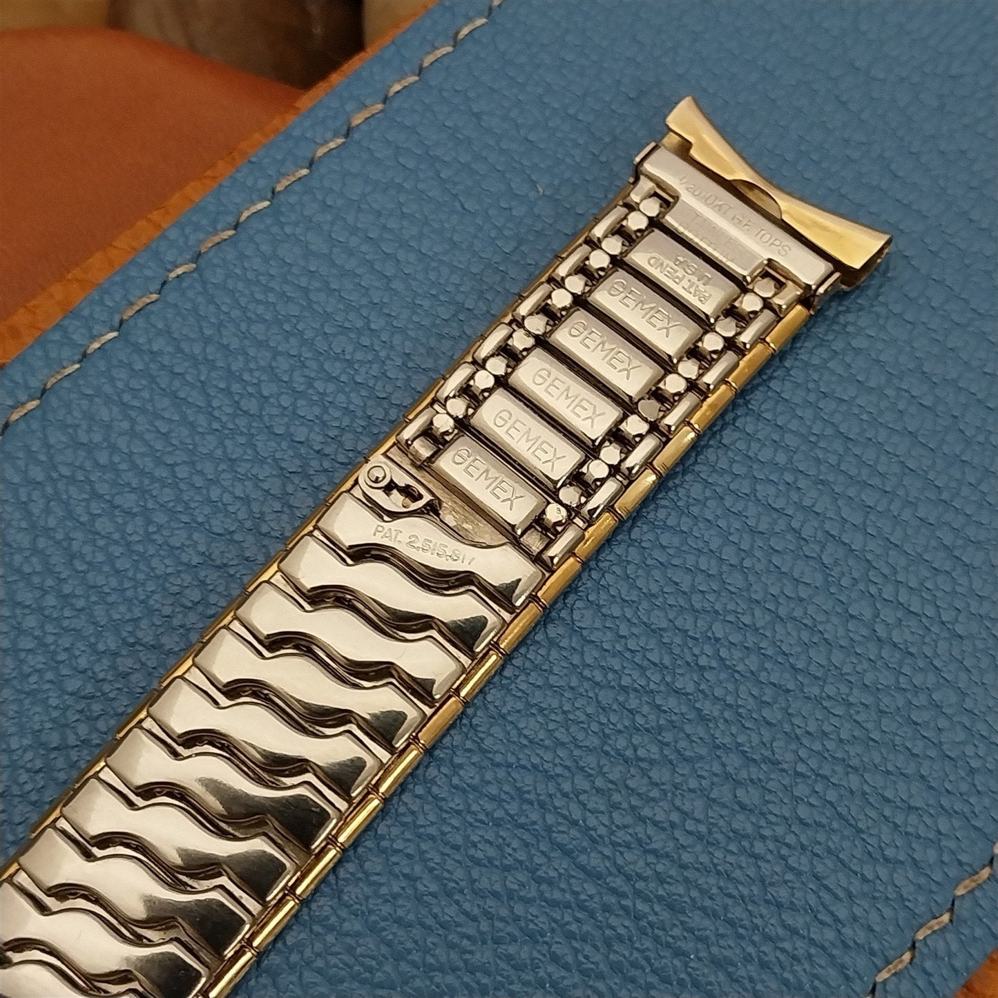 Vintage Gemex Wide Gold-Filled 19mm 18mm 17mm Unused nos 1950s Unused Watch Band