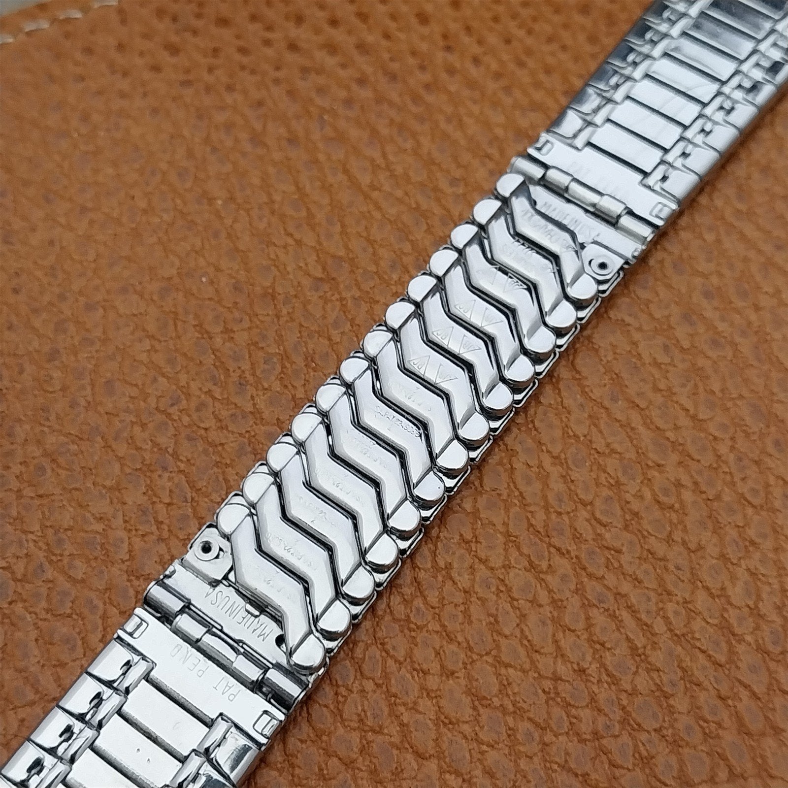 19mm 18mm JB Champion Stainless Steel Expansion Unused 1960s Vintage Watch Band