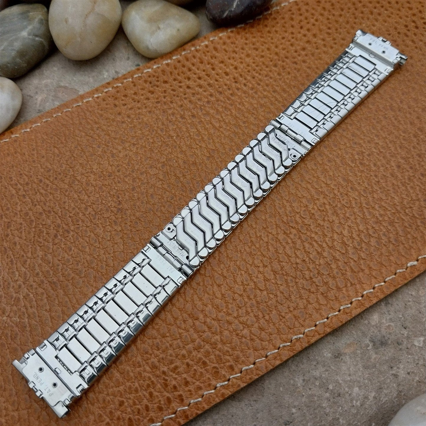 19mm 18mm JB Champion Stainless Steel Expansion Unused 1960s Vintage Watch Band