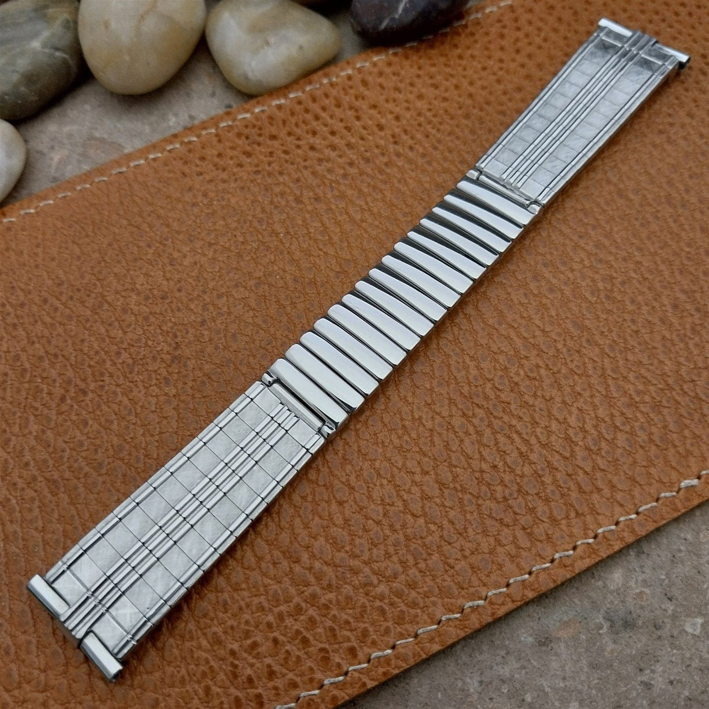 19mm 18mm JB Champion Stainless Steel Expansion Unused 1960s Vintage Watch Band