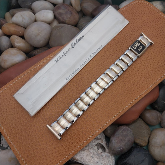20mm 18mm 14k Gold RGP & Stainless Kiefer-Cadman Unused 1960s Vintage Watch Band
