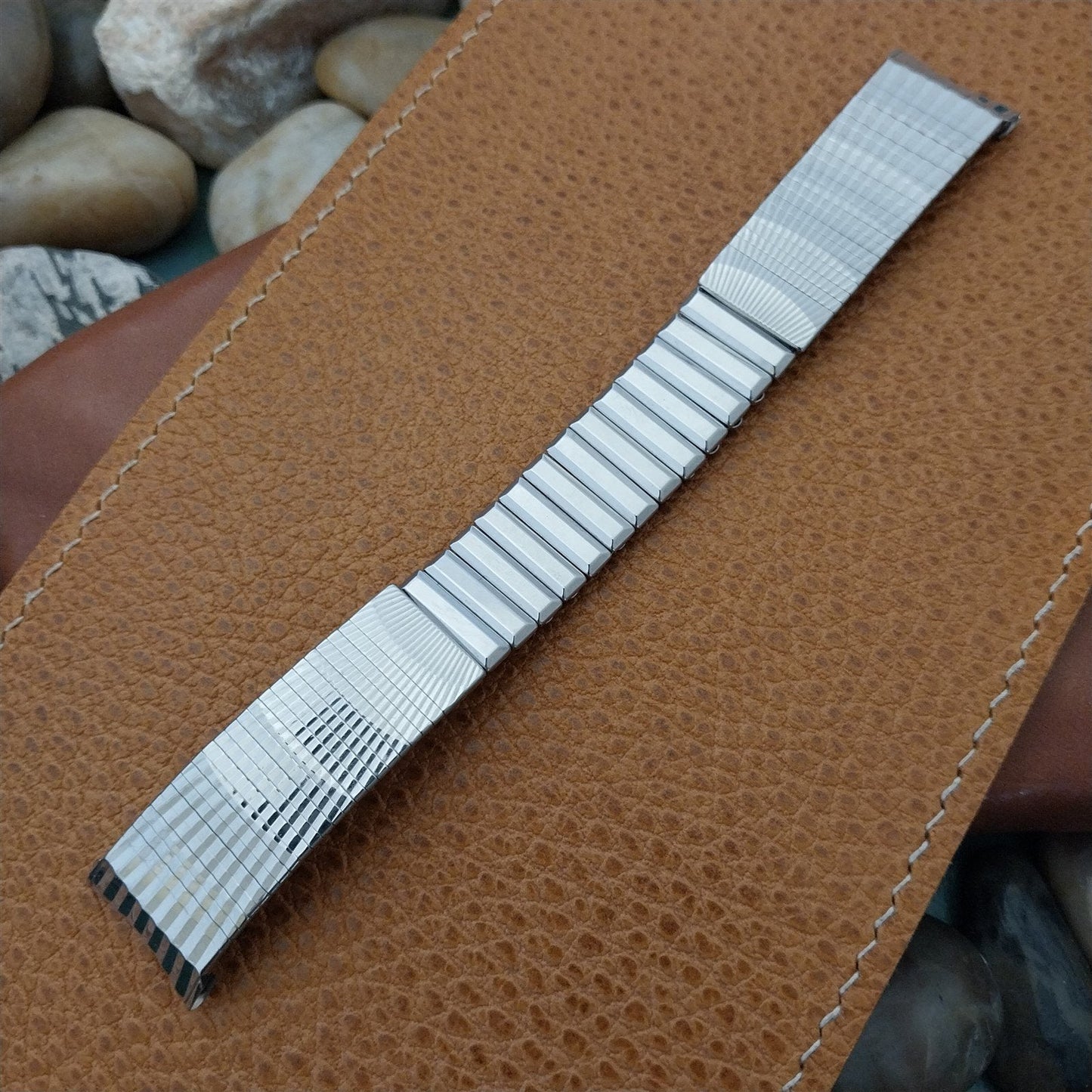 19mm 18mm Stainless Steel Kreisler nos Unused MCM 1960s Vintage Watch Band