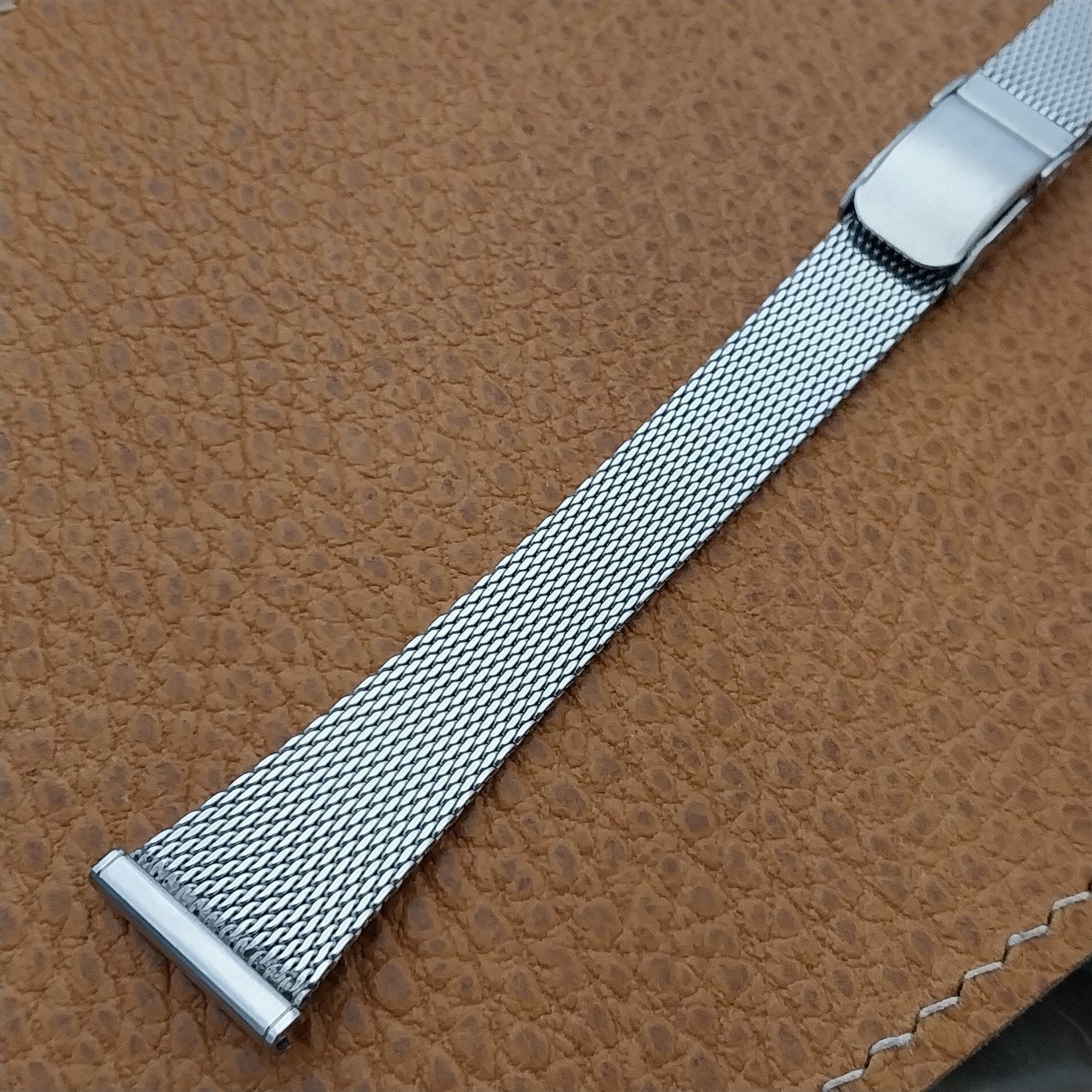 Kestenmade Womens Stainless Steel Mesh 17.2mm Unused 1960s Vintage Watch Band