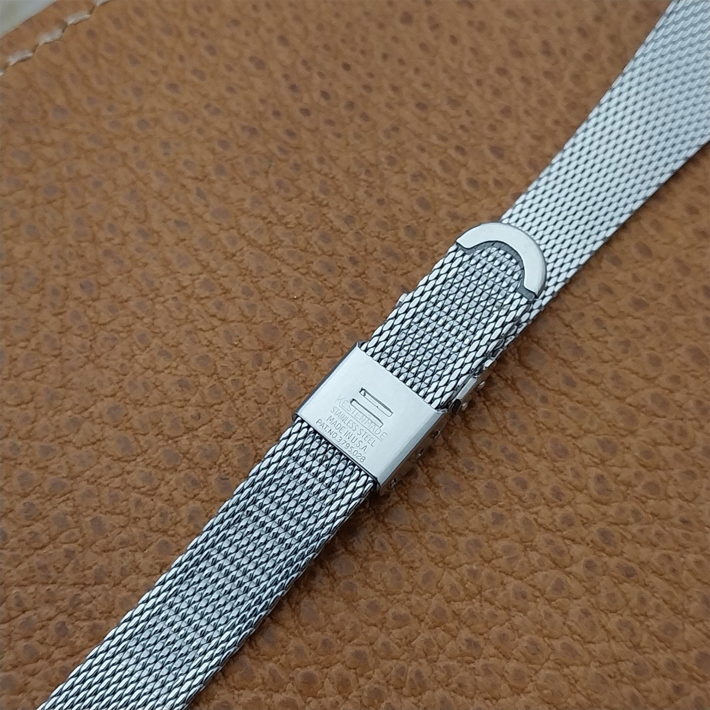 Kestenmade Womens Stainless Steel Mesh 17.2mm Unused 1960s Vintage Watch Band