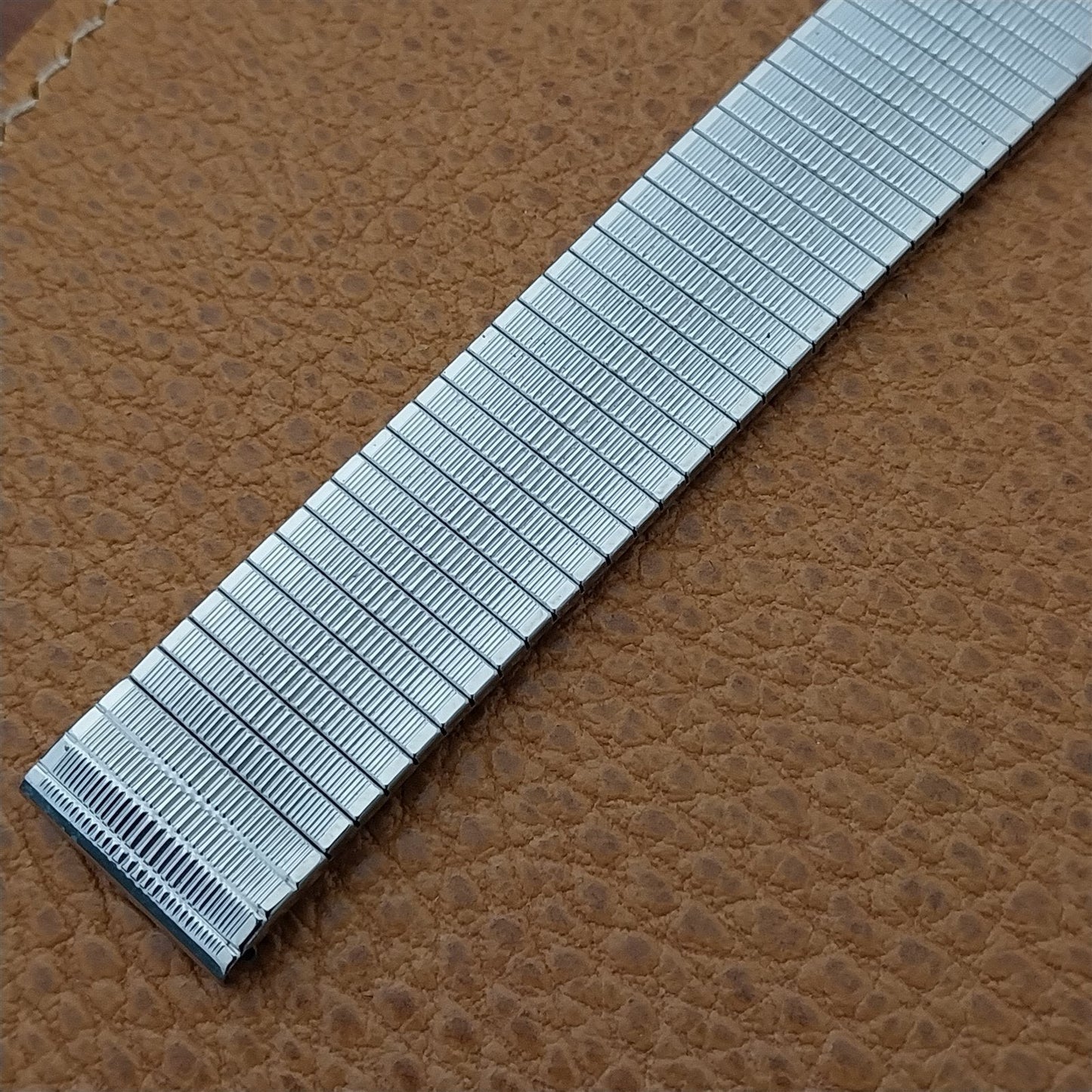 17.2mm Kestenmade Long Stainless Steel nos Unused 1970s Vintage Watch Band