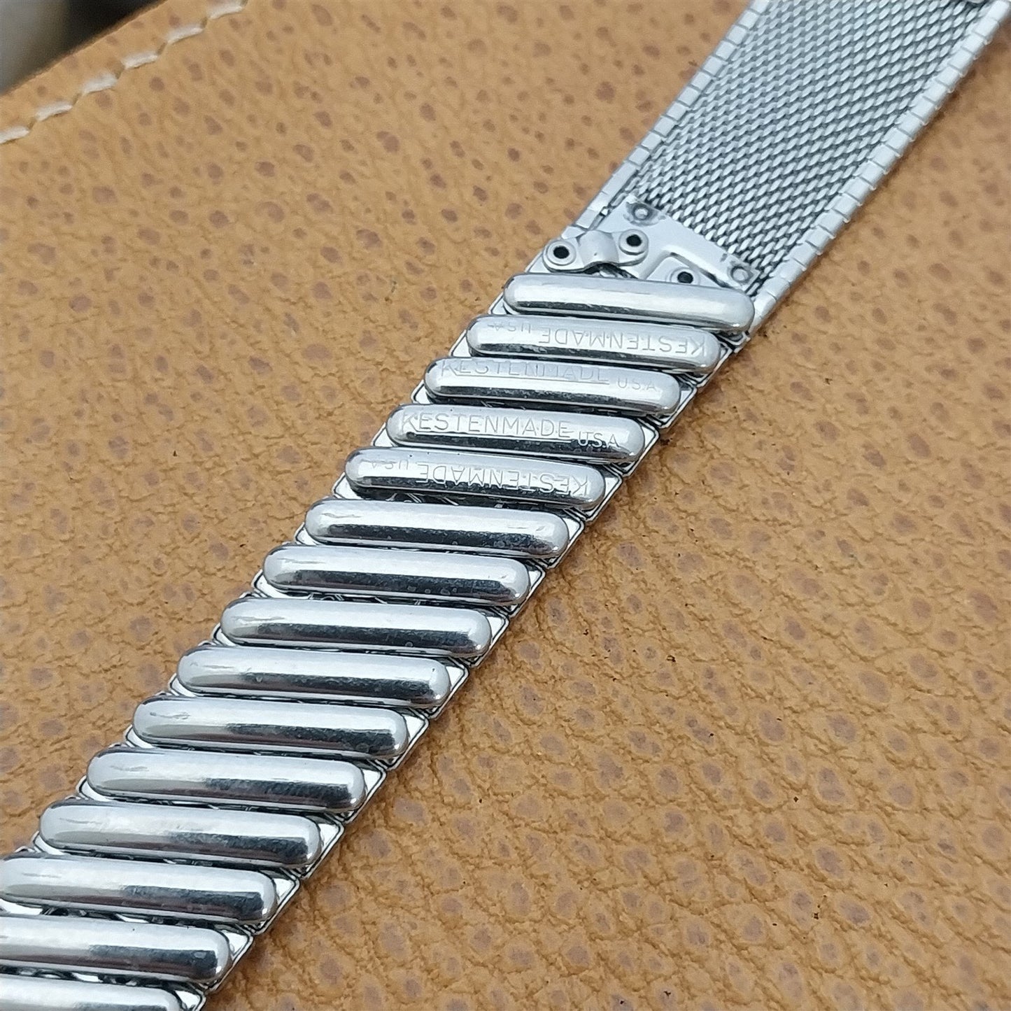 Kestenmade Stainless Steel Expansion nos 18mm 19mm 1960s Vintage Watch Band