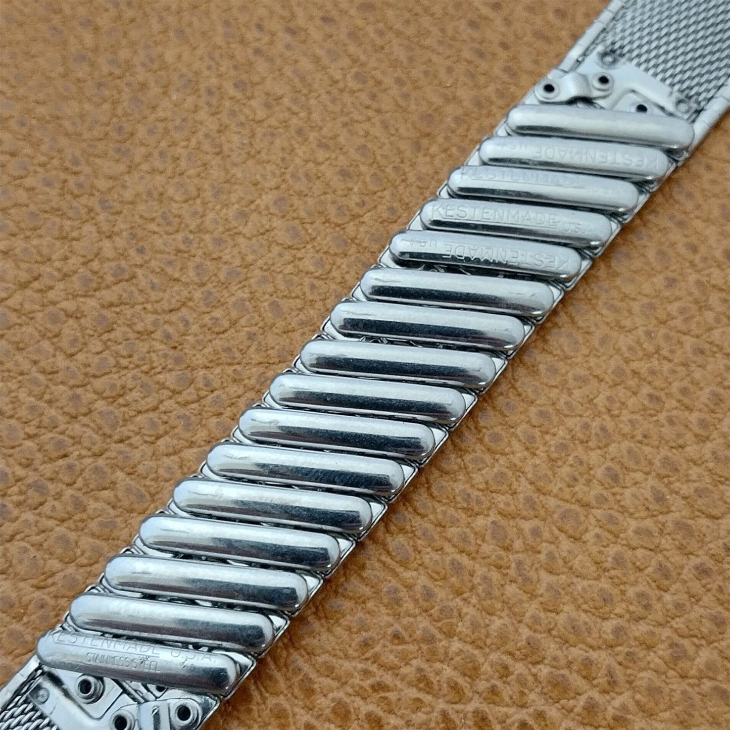 Kestenmade Stainless Steel Expansion nos 18mm 19mm 1960s Vintage Watch Band