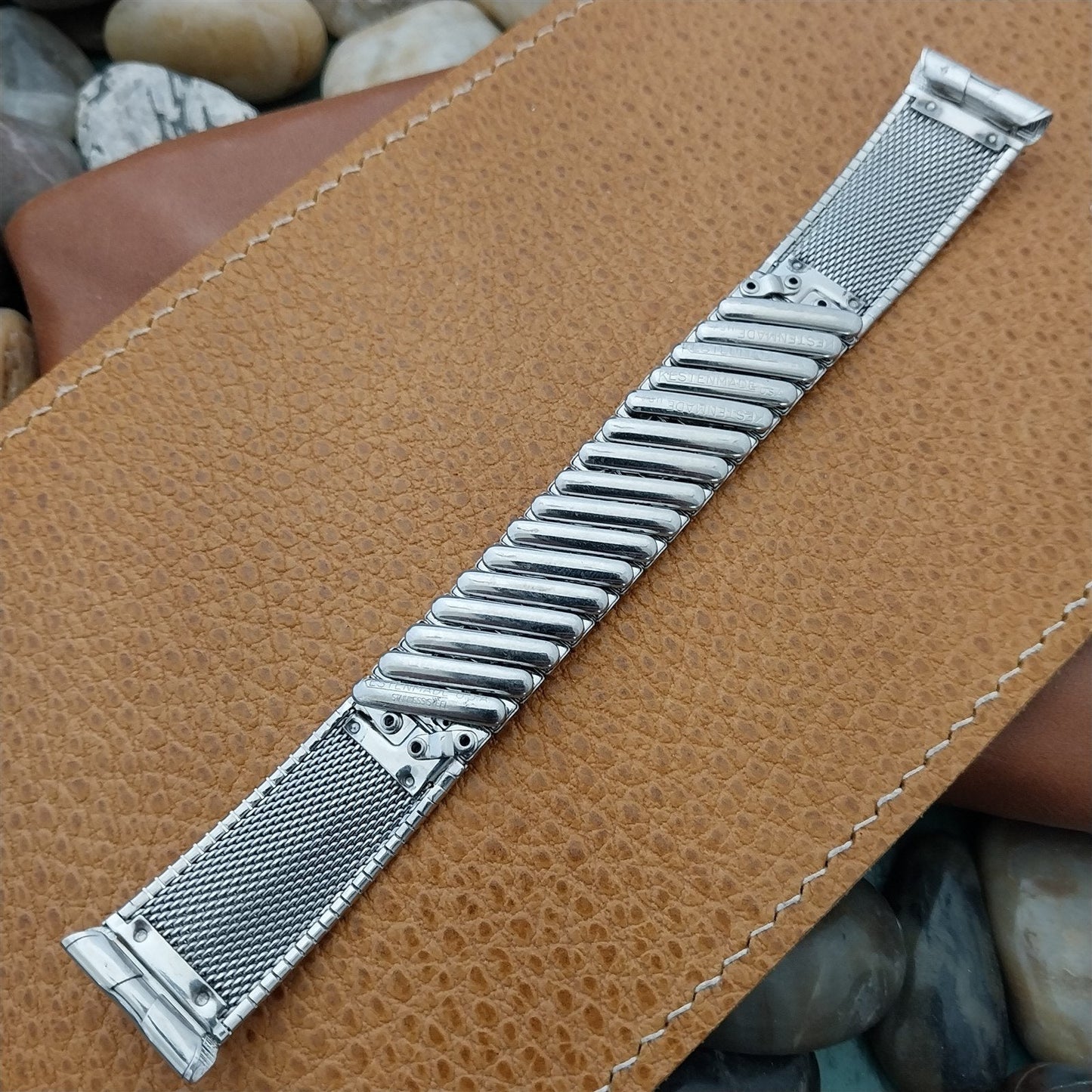 Kestenmade Stainless Steel Expansion nos 18mm 19mm 1960s Vintage Watch Band