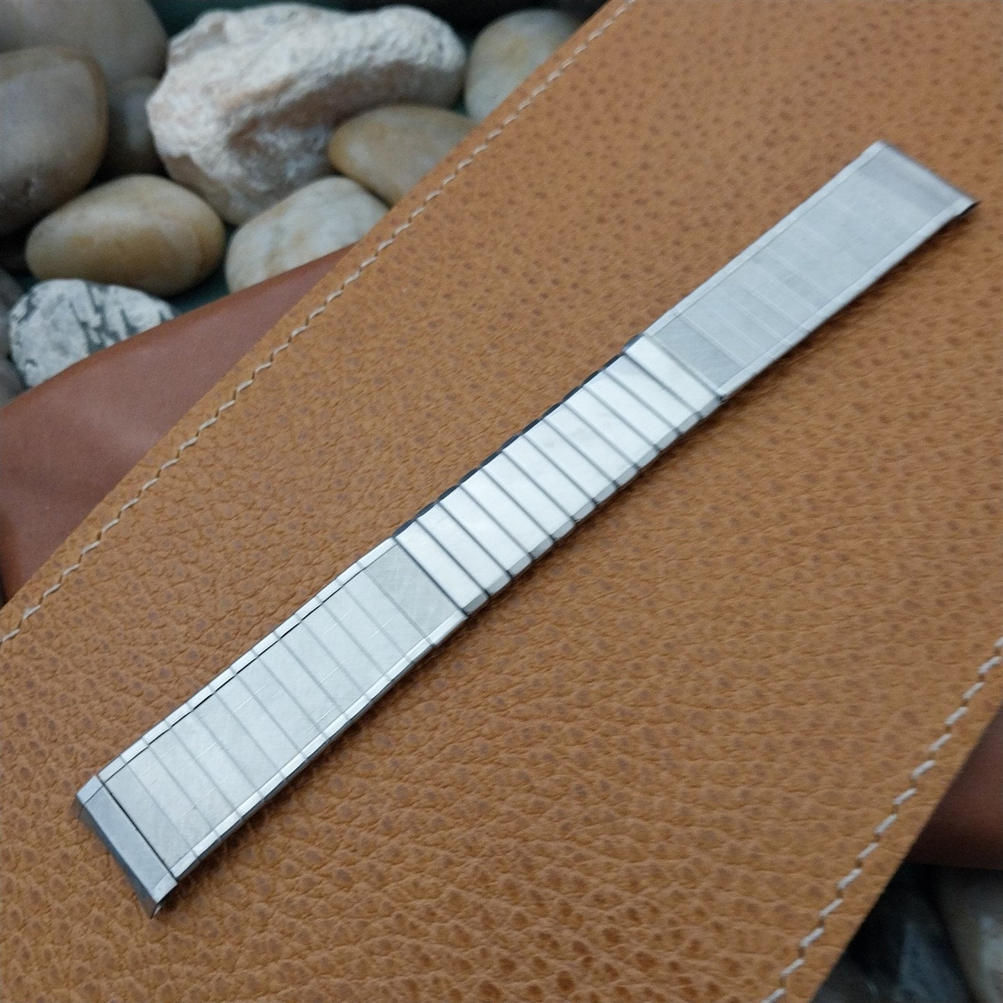 17.2mm Stainless Steel nos 1960s Expansion Craftex Unused nos Vintage Watch Band