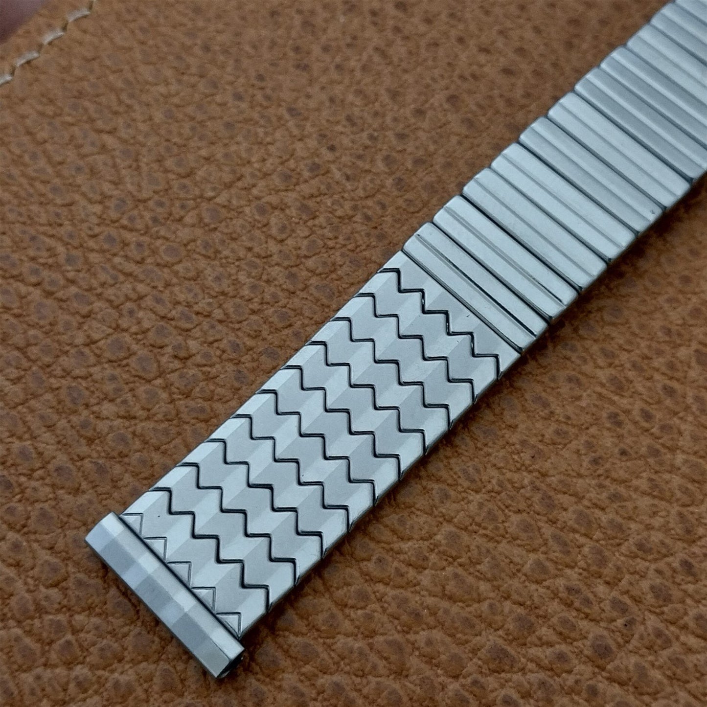 17.2mm Stainless Steel nos 1960s Expansion Craftex Unused nos Vintage Watch Band