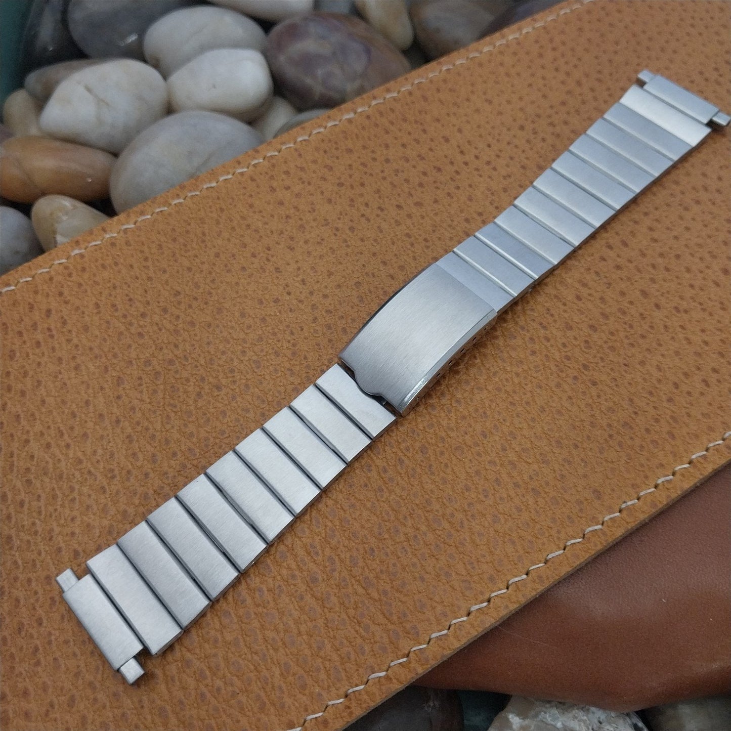 Stainless Steel Bar-Link nos Unused 18mm 20mm 22mm Vintage Watch Band