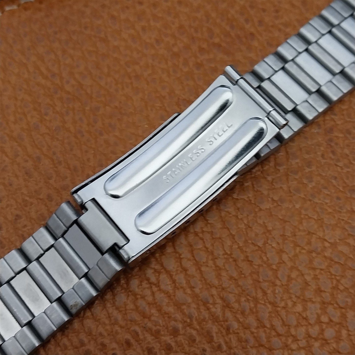 Stainless Steel Bar-Link nos Unused 18mm 20mm 22mm Vintage Watch Band