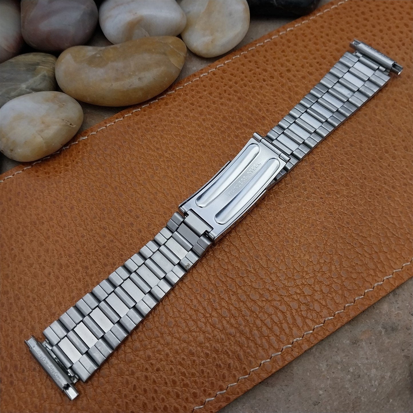 Stainless Steel Bar-Link nos Unused 18mm 20mm 22mm Vintage Watch Band