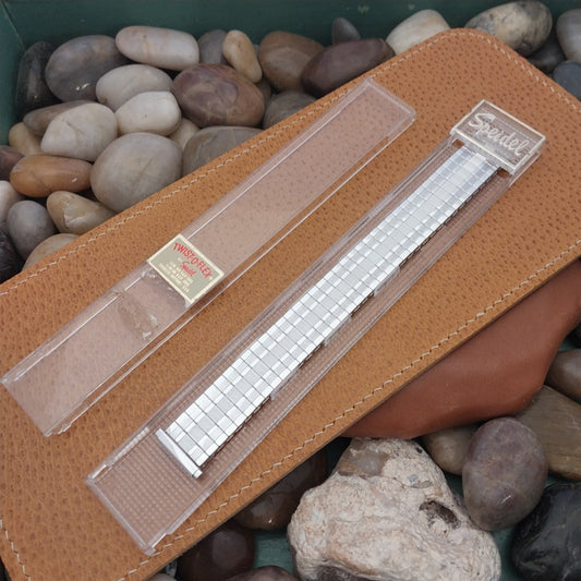 19mm 18mm 16mm 1970s White Gold rgp Speidel Elegante Unused Vintage Watch Band