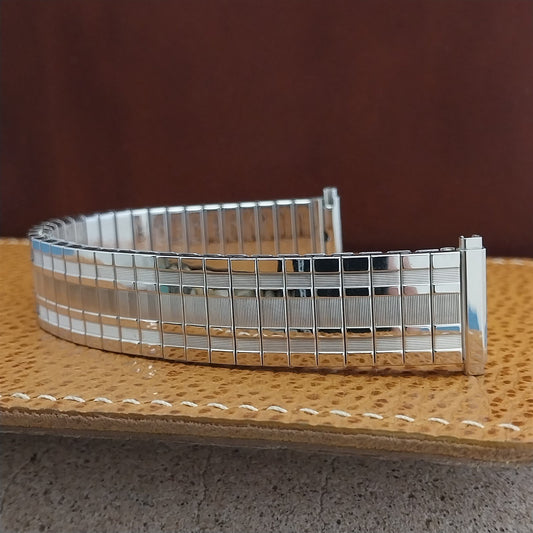 19mm 18mm 16mm 1970s White Gold rgp Speidel Elegante Unused Vintage Watch Band
