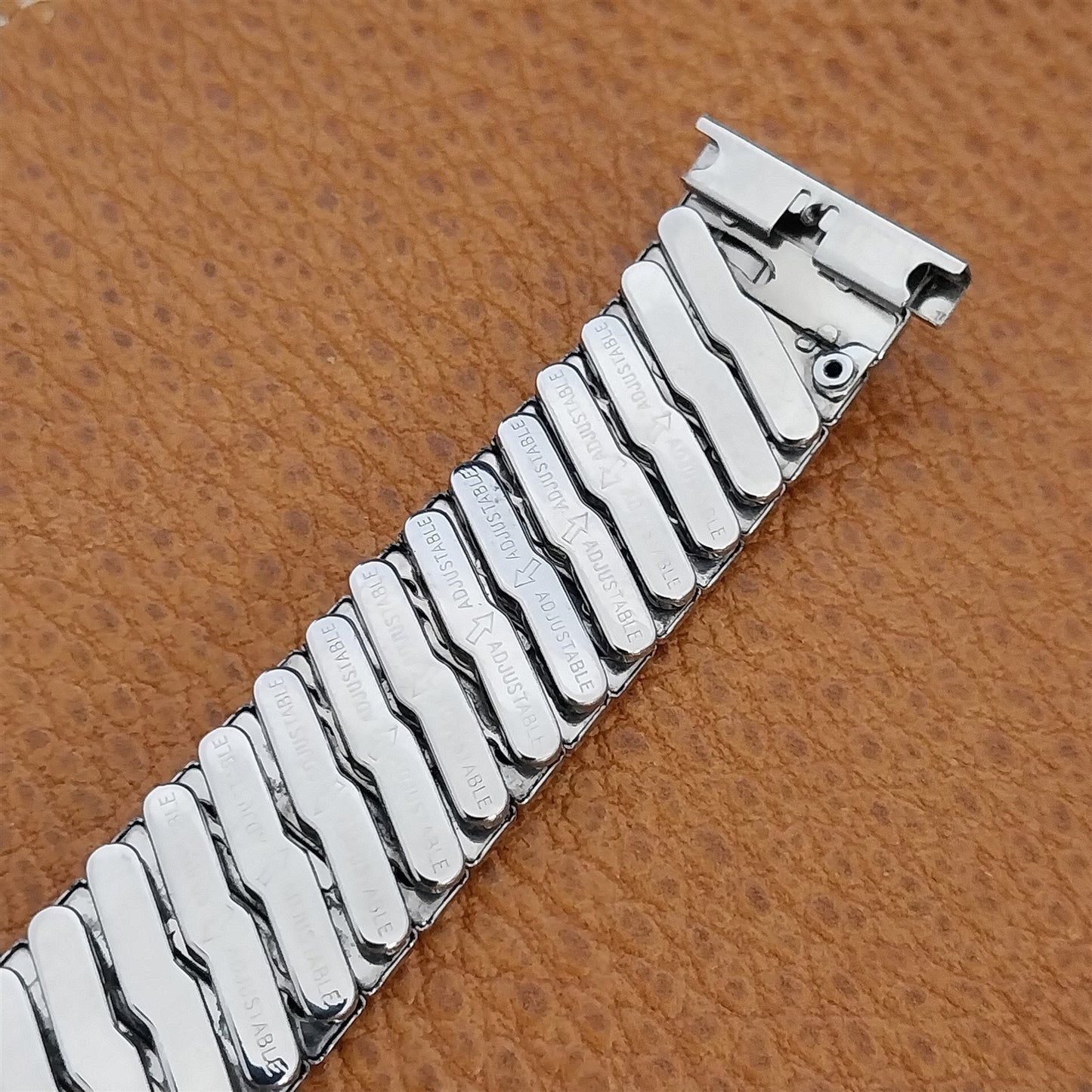 19mm 18mm Baldwin Stainless Steel Expansion nos Unused 1960s Vintage Watch Band