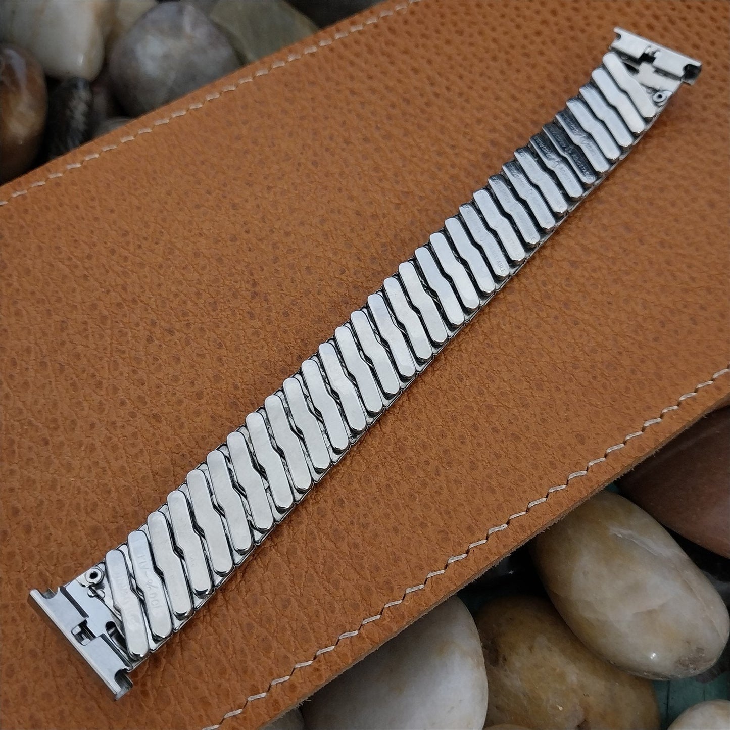 19mm 18mm Baldwin Stainless Steel Expansion nos Unused 1960s Vintage Watch Band