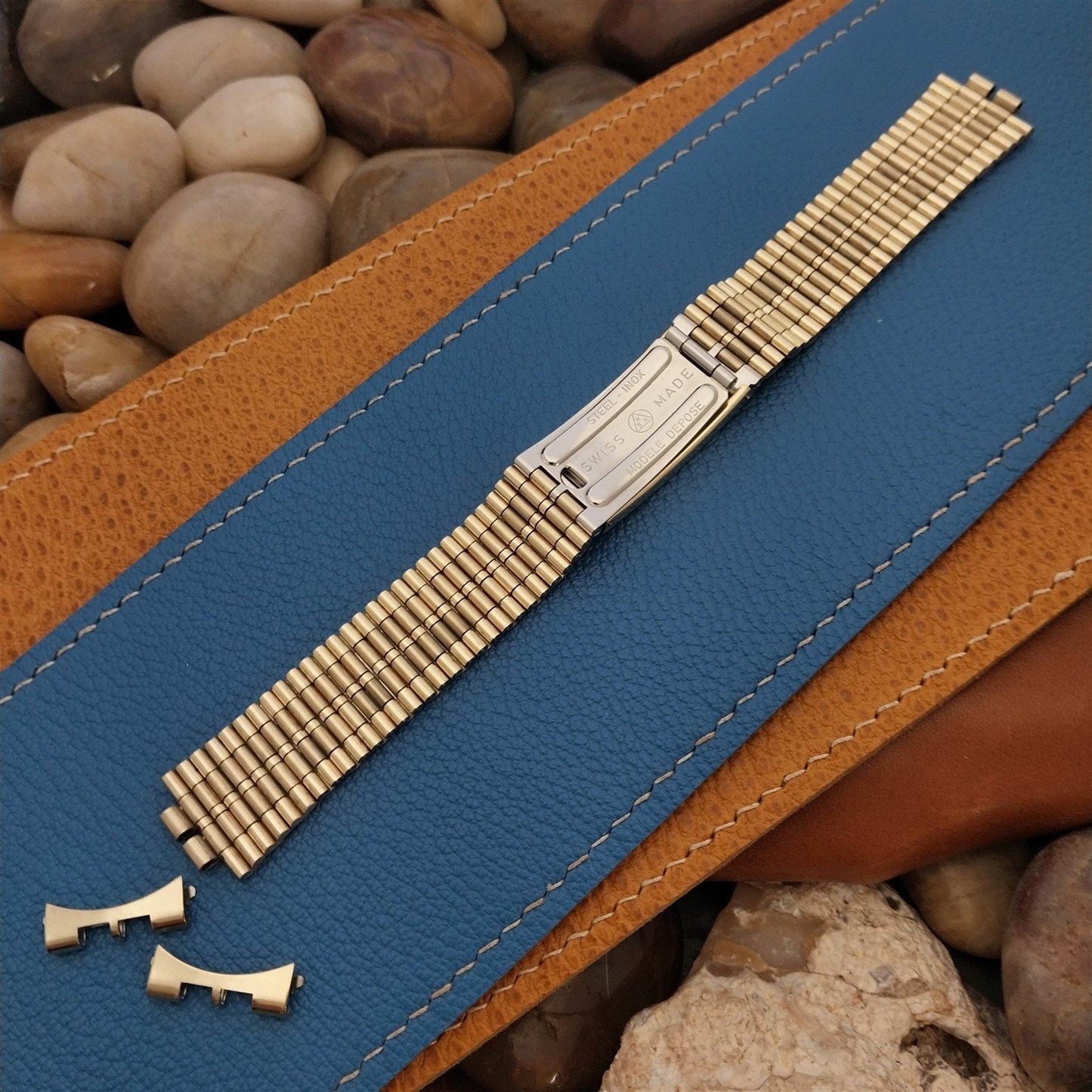 18mm NSA Novavit 10 Micron Gold-Plated nos Unused Vintage Watch Band