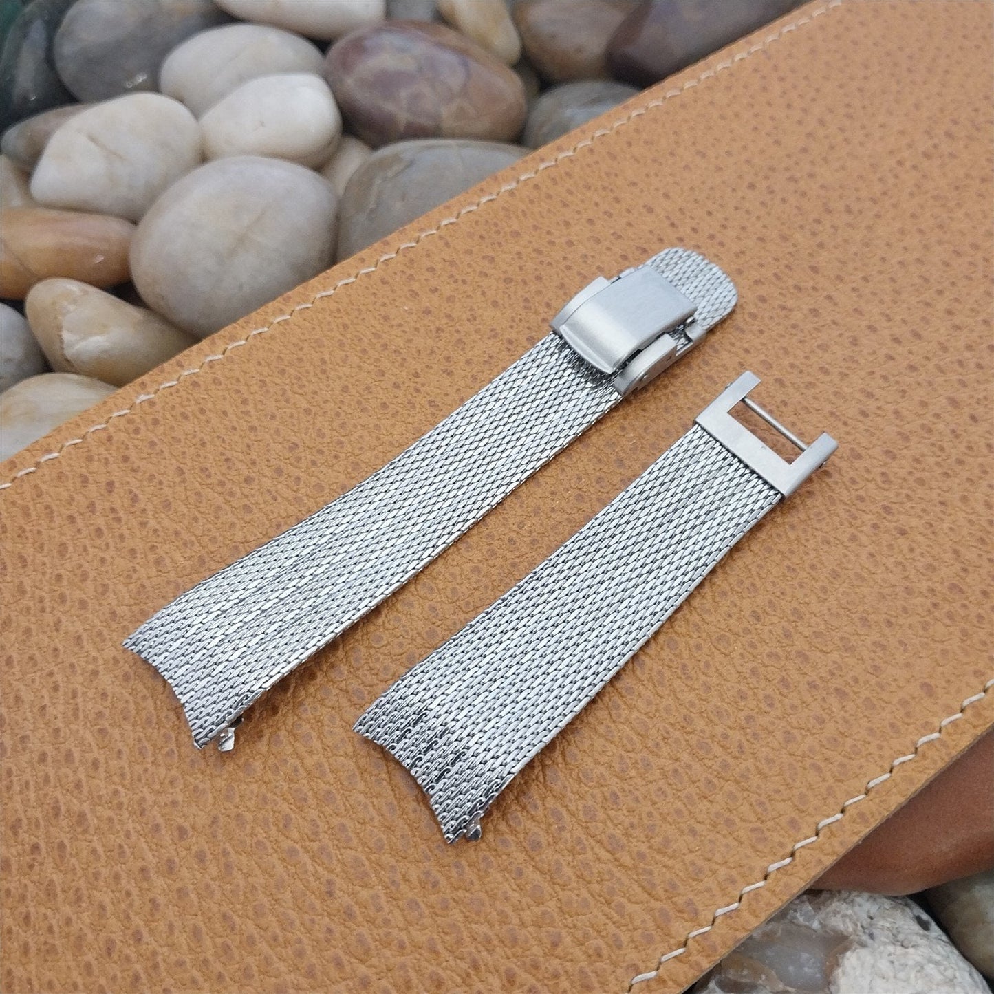 Stainless Steel Mesh 19mm Kreisler Stelux nos Unused 1960s Vintage Watch Band